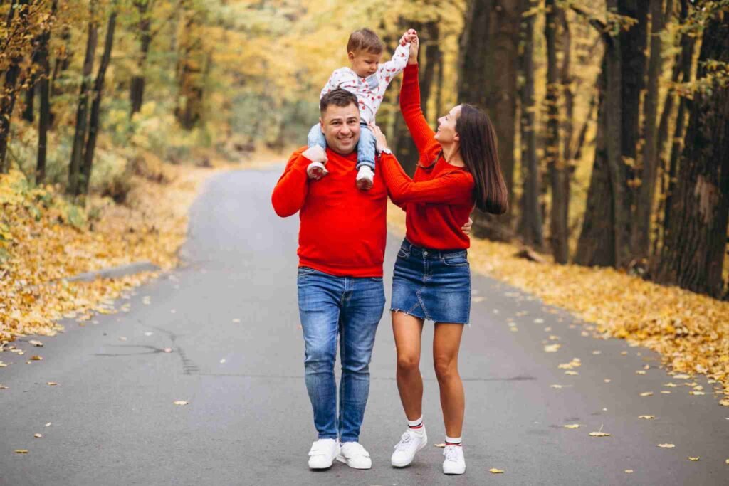 Happy family enjoying time together, representing life insurance security in 2025