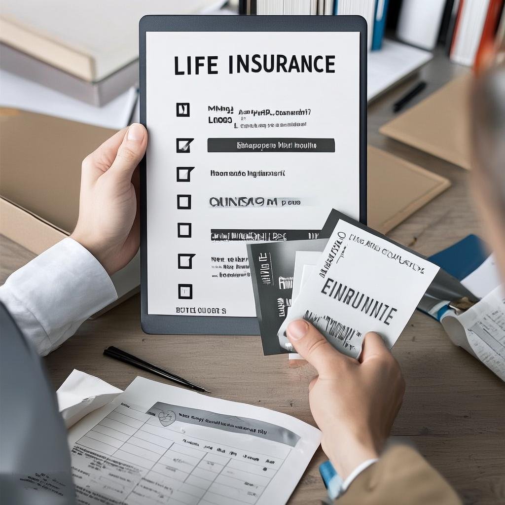 Checklist with life insurance documents, ID cards, and questions commonly asked by expats and immigrants.