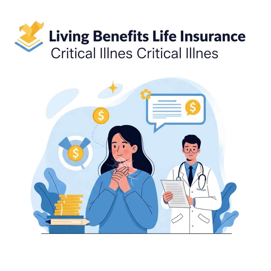 Providing financial support and peace of mind through living benefits life insurance during critical illness.