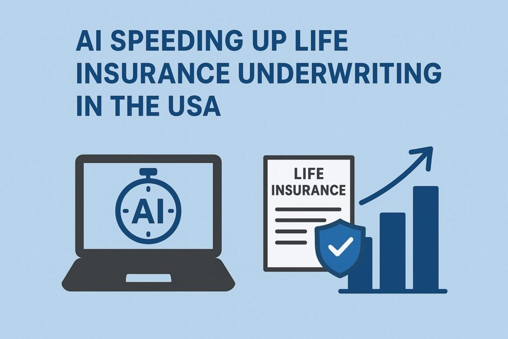 “AI speeding up life insurance underwriting USA”