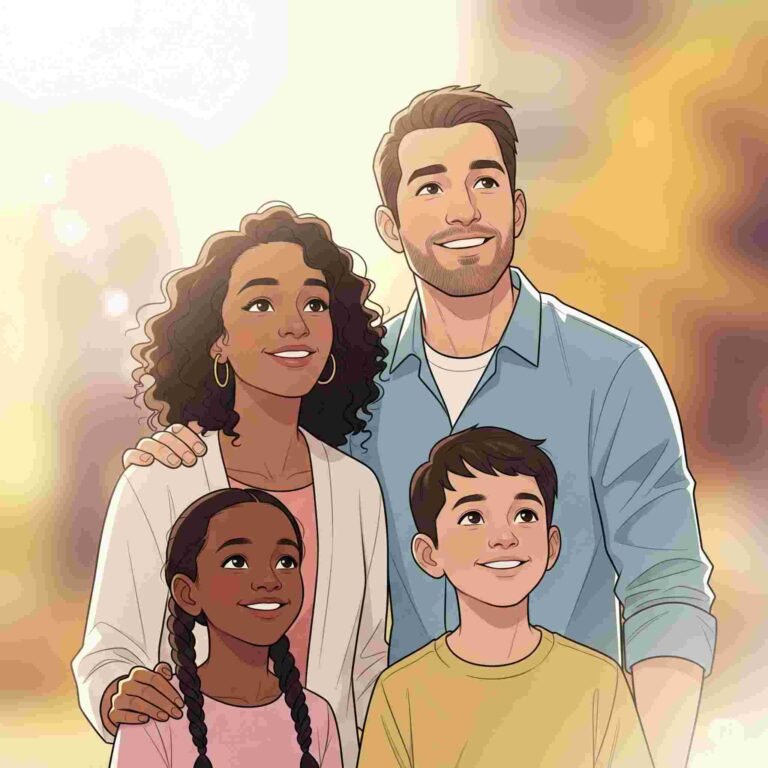 Happy family representing the importance of Child Life Insurance USA coverage and financial protection in 2025