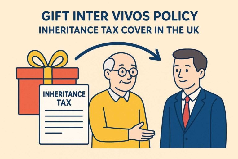 Illustration of Gift Inter Vivos Policy showing inheritance tax cover in the UK."