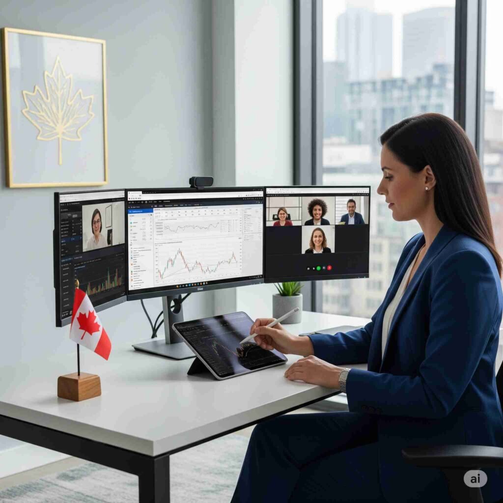 "Canadian financial advisors are embracing Digital Transformation Canada with modern technology."